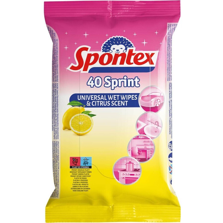 Spontex Sprint Feuchttücher 40 Stück