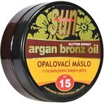 Vivaco Argan Oil Sunscreen Butter with Gold Glitter SPF15, 200 ml