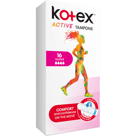 Kotex ® Active Super Active Pads 16 pz.