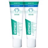 Elmex Pasta dentífrica blanqueadora para dientes sensibles Sensitive Whitening Duopack 2 x 75 ml