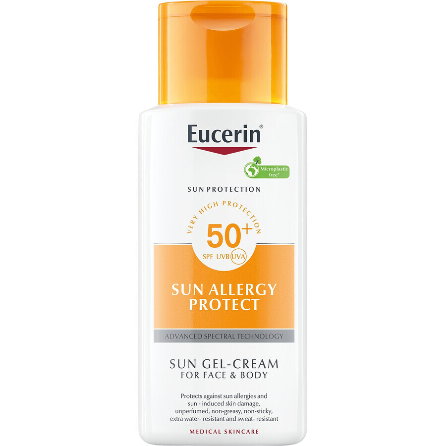 Eucerin Zonbeschermende Crème Gel allergiebescherming SPF 50 150 ml