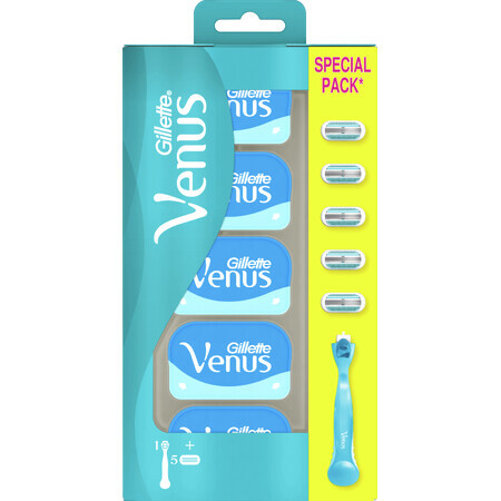 Gillette Venus Venus Smooth Scheermes + 5 scheerhoofden