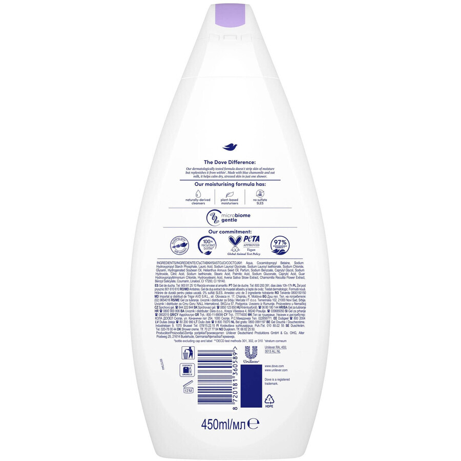 Gel de duș Dove Antistress 450 ml