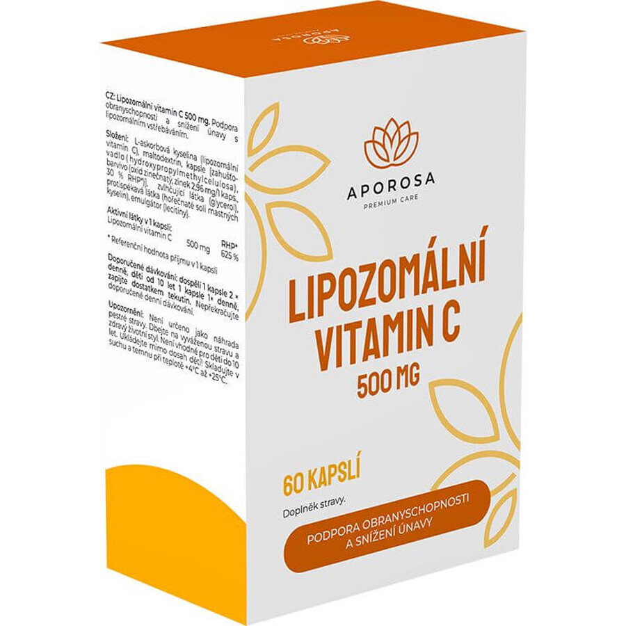 Aporosa liposomal Vitamine C 500 mg 60 capsules dures