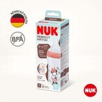 Nuk Perfect Match Disney bottiglia con controllo della temperatura, rosso 260 ml