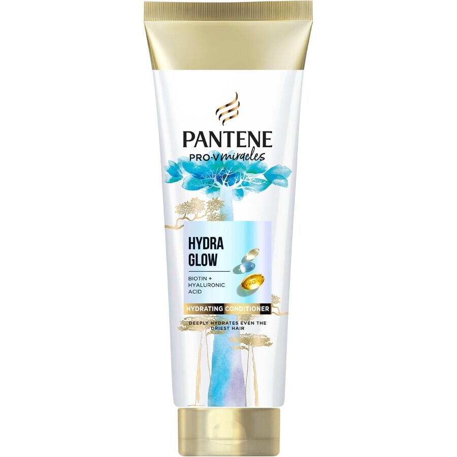 Pantene Pro-V Miracles Hydra Glow Moisturising Conditioner, Pflegespülung für trockenes und geschädigtes Haar mit Biotin 160 ml