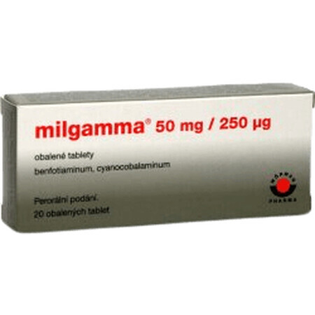 Milgamma 50mg/250µg, 20 Tabletten