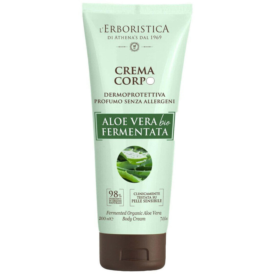 Erboristica Crème protectrice pour le corps au jus d'aloe vera fermenté 200 ml