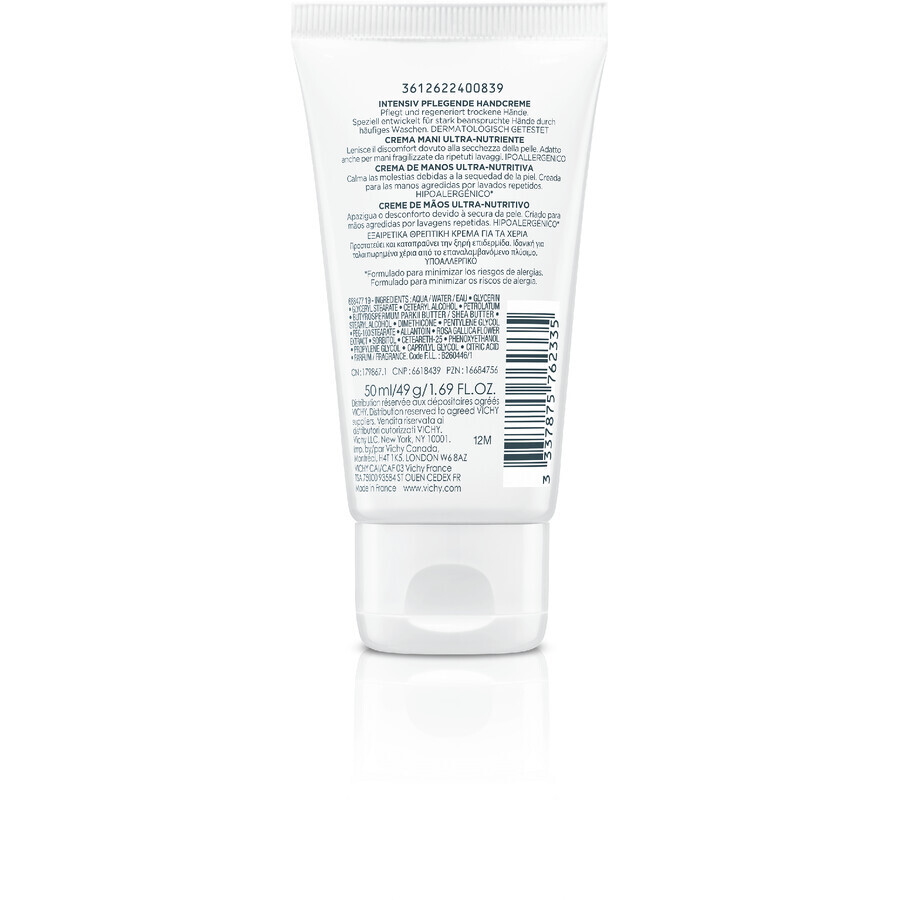 Vichy Créme mains ultra Nourissante Crème mains très nourrissante 50 ml