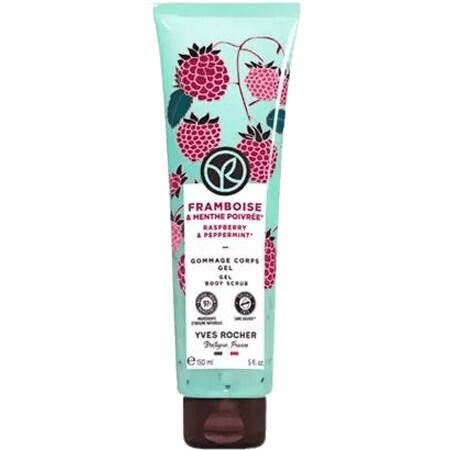 Yves Rocher Exfoliating Body Cream with Raspberry and Mint 150 ml