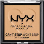 NYX Professional Makeup Can't Stop Won't Stop Cipria compatta opacizzante - 05 Golden 6 g