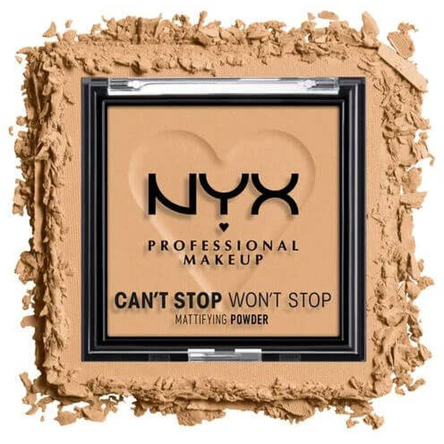 NYX Professional Makeup Can't Stop Won't Stop Cipria compatta opacizzante - 05 Golden 6 g