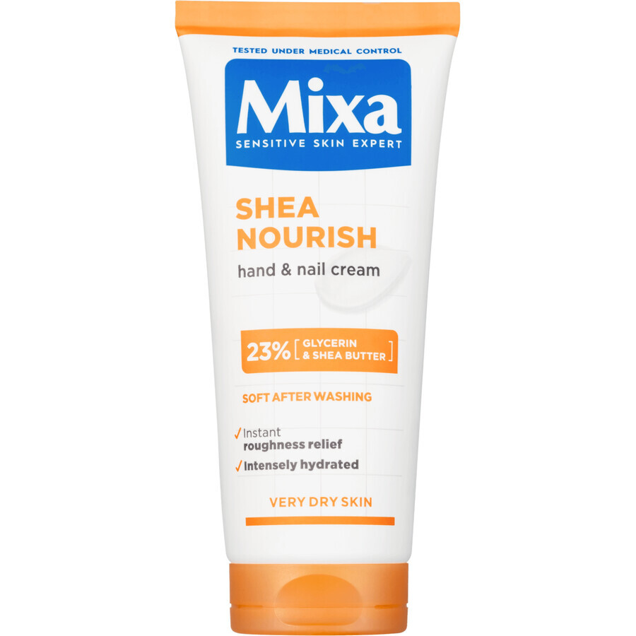 Mixa cremă hrănitoare pentru mâini și unghii cu unt de shea 100 ml