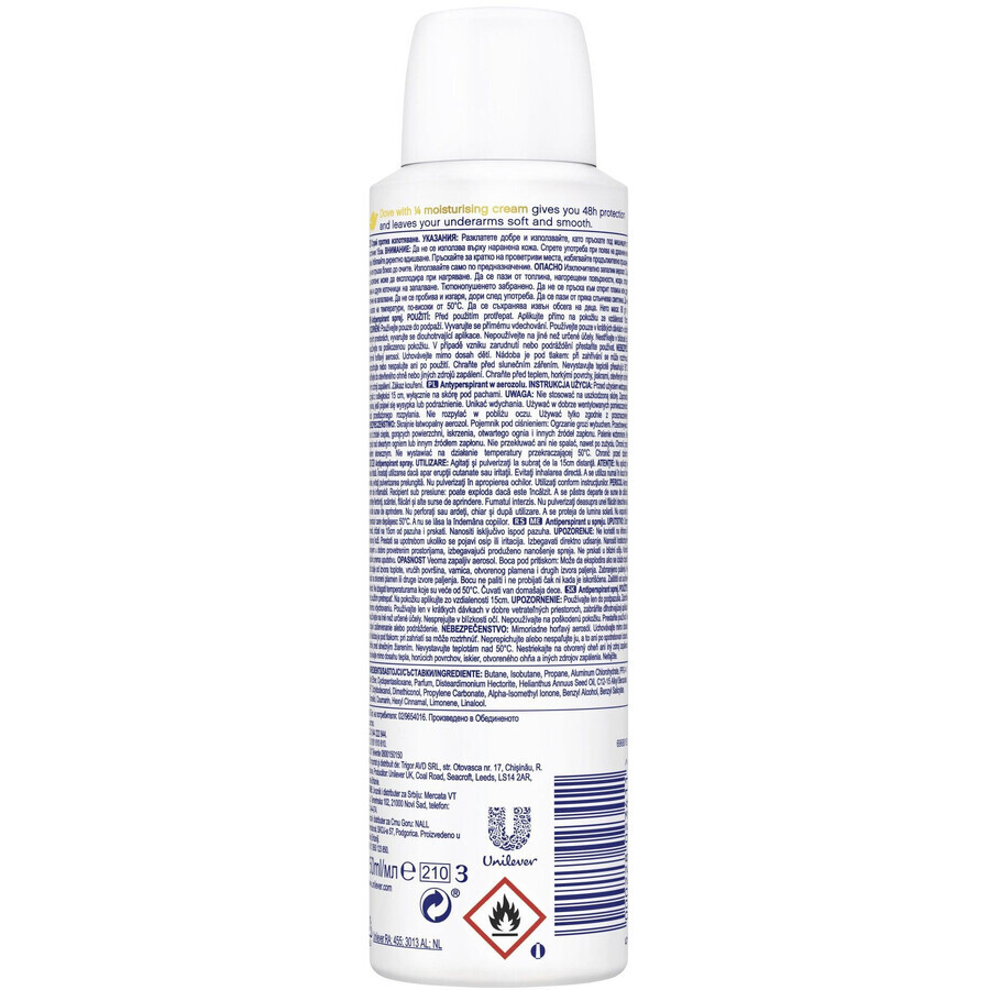 Dove Go fresh spray antitranspirante Pepino y té verde 150 ml