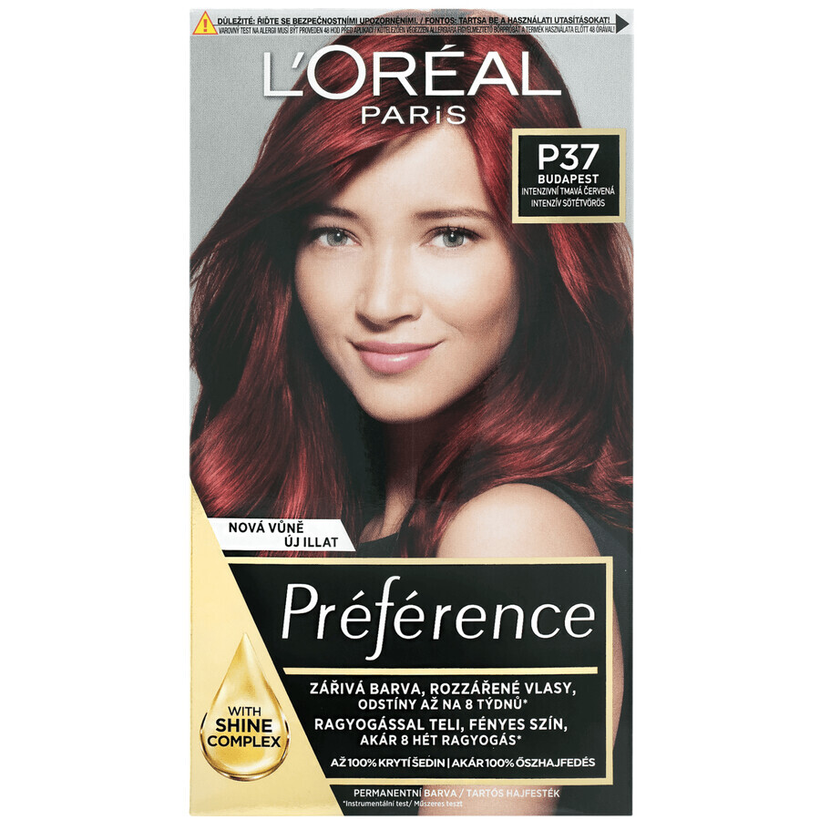 L'Oréal Paris préférence P37 Prune pure prune rouge intense très foncé