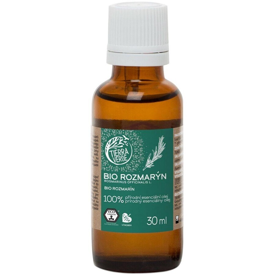 Tierra Verde Olio essenziale biologico di rosmarino 30 ml