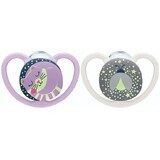 Nuk Soother Space Night 6-18m 2 pieces