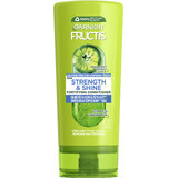 Garnier Fructis Strength & Shine Après-shampooing fortifiant pour tous les types de cheveux sans brillance et sans résistance, 200 ml