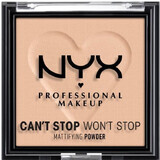 NYX Professional Makeup Can't Stop Won't Stop Cipria compatta opacizzante - tonalità 03 Light Medium 6 g