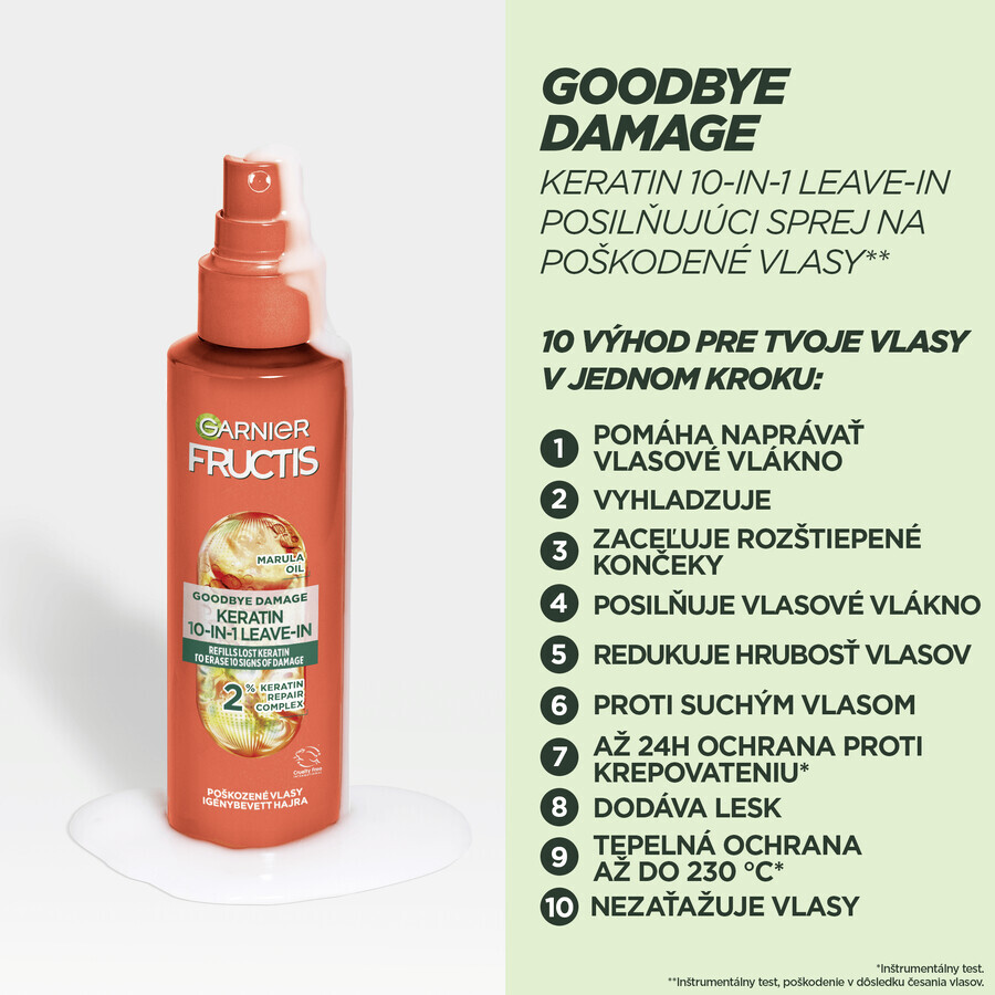 Garnier Fructis Fructis Goodbye Damage 10-in-1 Leave-in Keratin Spray 150ml