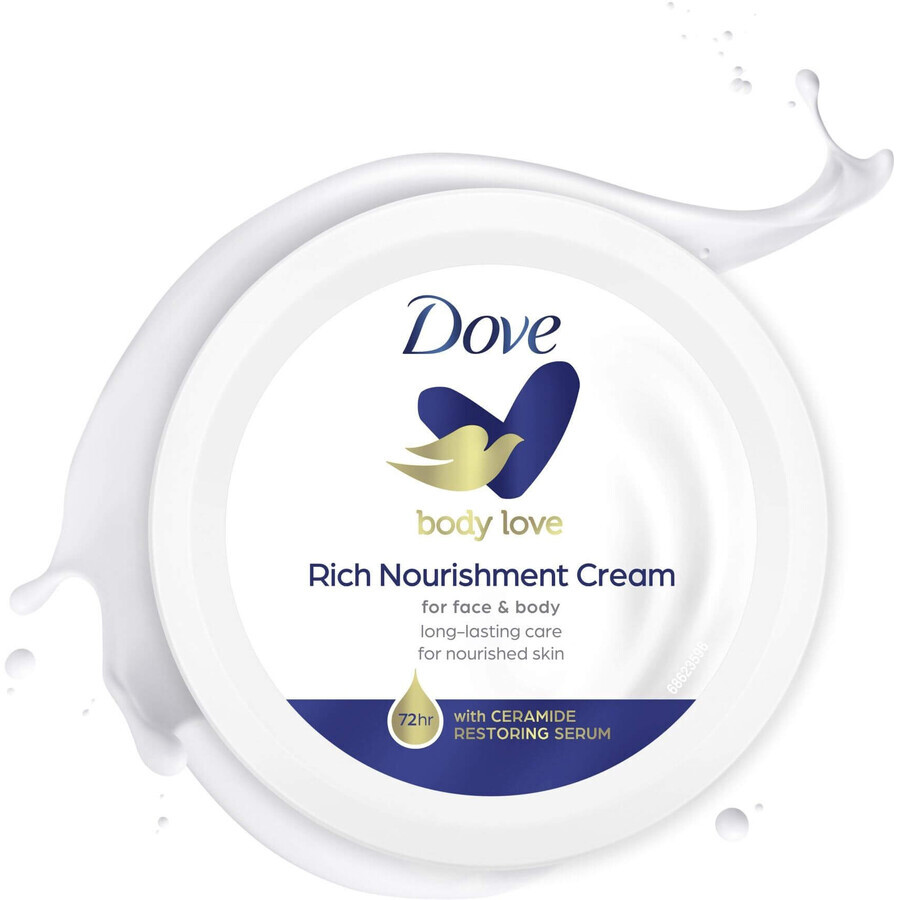 Dove Body Love nährende Gesichts- und Körpercreme 150 ml