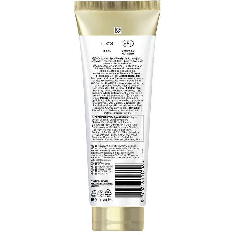 Pantene Pro-V Miracles Molecular Bond Repair Spülung mit Biotin 160ml