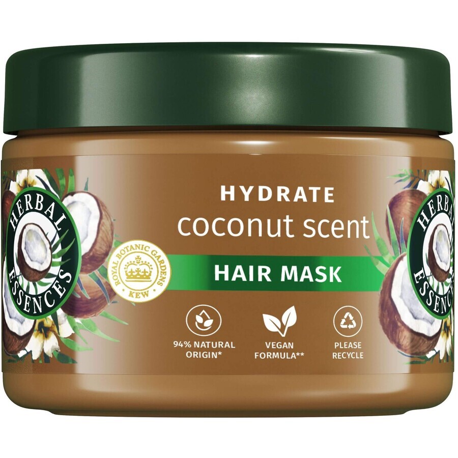 Herbal Essences Coconut Scent Hydrate, Mască de păr pentru hrănire și hidratare 300 ml