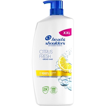 Head & Shoulders Anti-Schuppen-Shampoo mit frischen Zitrusfrüchten 800 ml