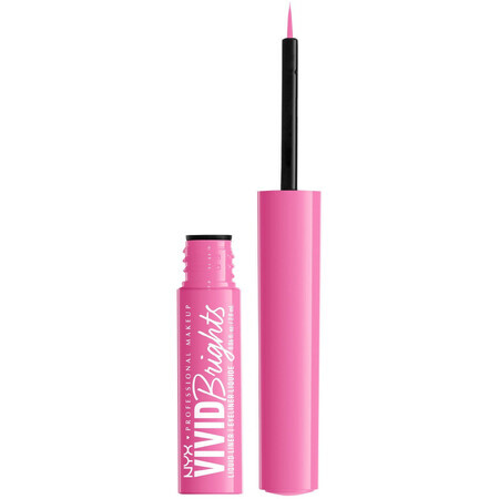 NYX Professional Makeup Vivid Vivid Bright Liquid Liner 08 Don't Pink Twice Flüssiger Eyeliner, 2 ml