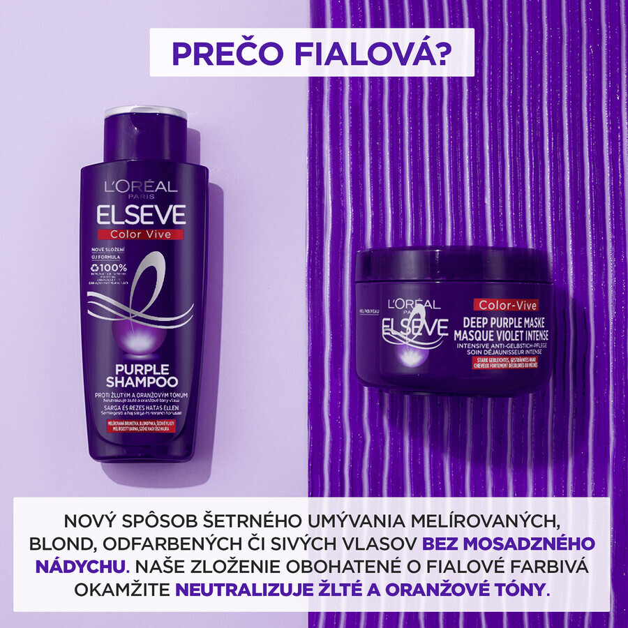 L'Oréal Paris Elseve Elseve Farbe Vive Lila Maske 250 ml