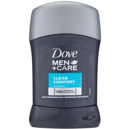 Dove Men+Care Men+Care Clean Comfort Solid Antiperspirant pentru bărbați 50 ml