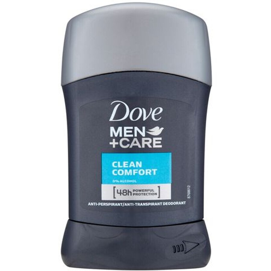 Dove Men+Care Men+Care Clean Comfort Solid Antiperspirant pentru bărbați 50 ml