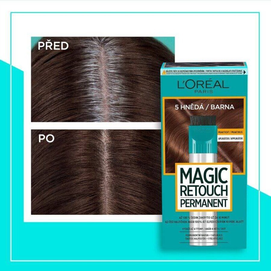 L'Oréal Paris Magic Retouch permanent 6 maro deschis, 27+18 ml