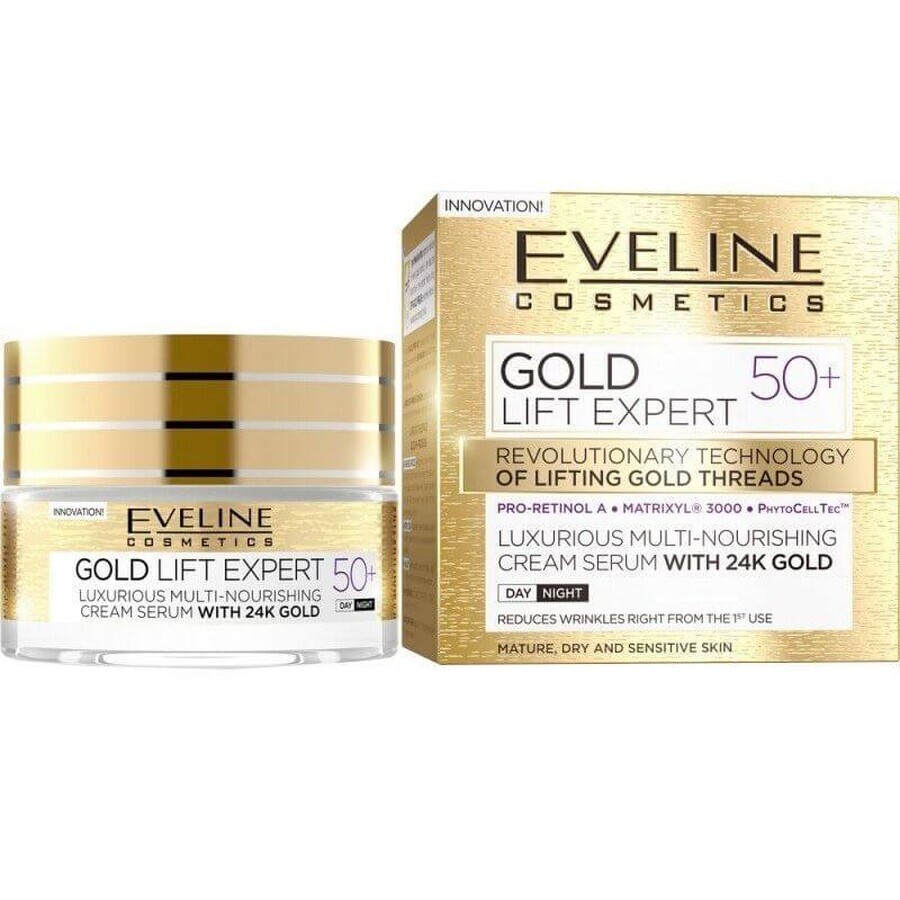 Eveline Cosmetics Gold Lift Expert cremă de zi și de noapte 50+ 50 ml