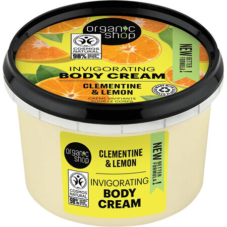 Organic Shop Belebende Körpercreme Clementine und Zitrone 250 ml