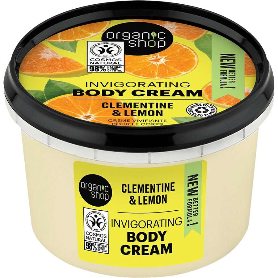 Organic Shop Belebende Körpercreme Clementine und Zitrone 250 ml