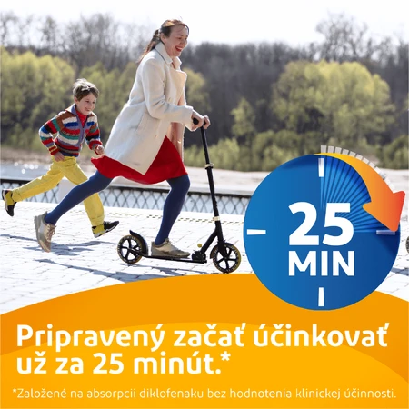 Voltaren Rapid 25 mg capsules molles pour un soulagement rapide de la douleur avec effet anti-inflammatoire 20 capsules molles