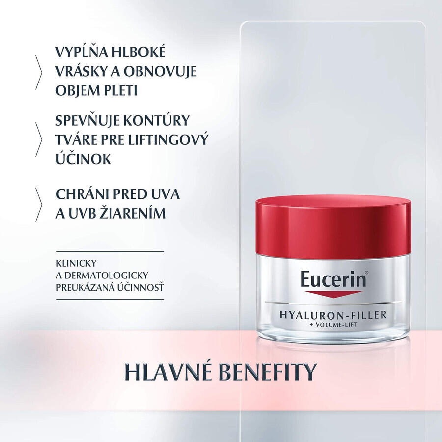 Eucerin HYALURON-FILLER+Volume-Lift Anti-Age Cremă de zi pentru ten uscat 50 ml