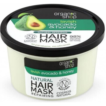 Natura Siberica Organic Shop - Miere și avocado - Mască de păr 250 ml