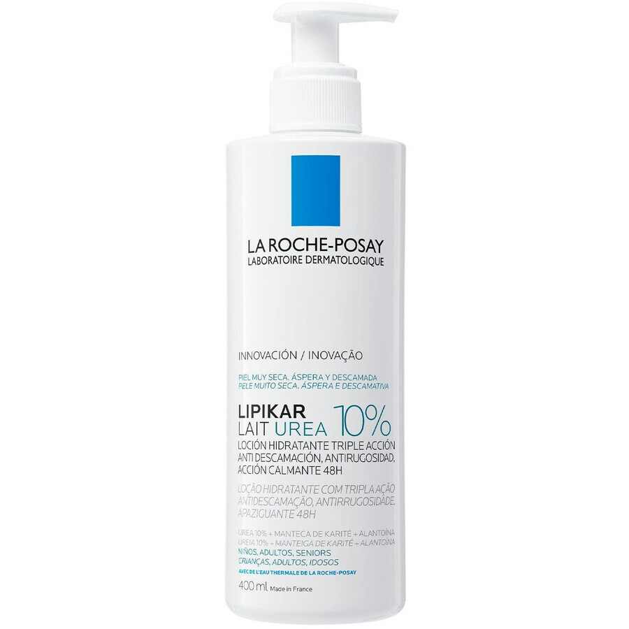 La Roche-Posay Lipikar 10% UREA loțiune de corp pentru piele foarte uscată, aspră și descuamată 400 ml