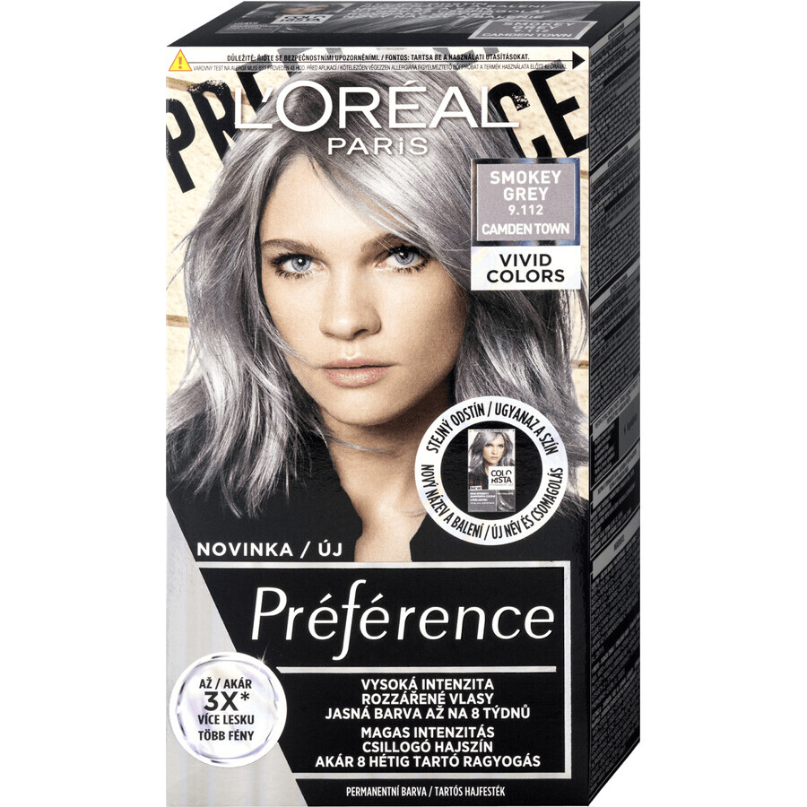 L'Oréal Paris Préférence Vivid Colors permanent culoare de păr 9.112 Camden Town 150 ml