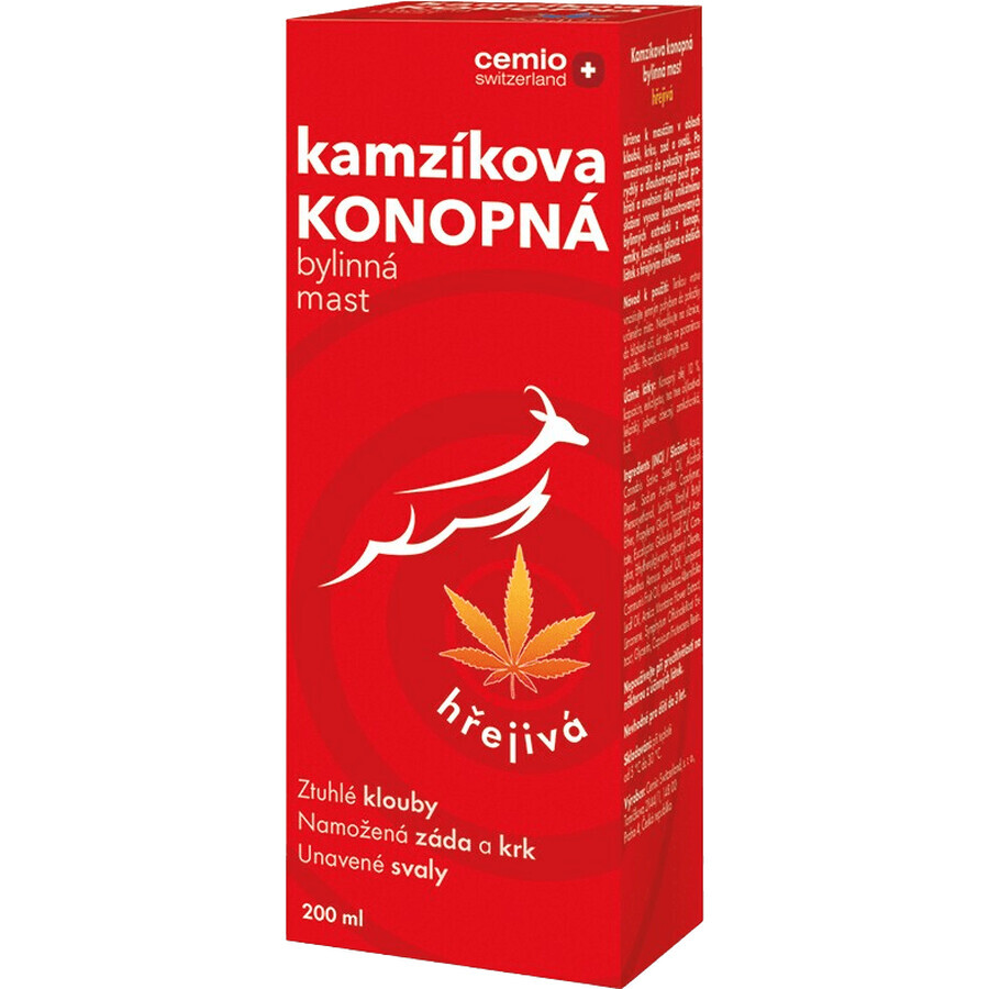 Cemio Kamzik unguent de cânepă de cânepă 200 ml