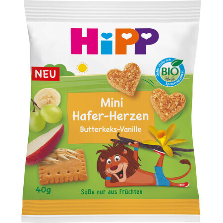 HiPP Biscuits aux fruits et aux cœurs de céréales au beurre et à la vanille 40 g