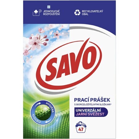 Savo Universal Spring Spring Freshness Waschpulver 3,29 kg