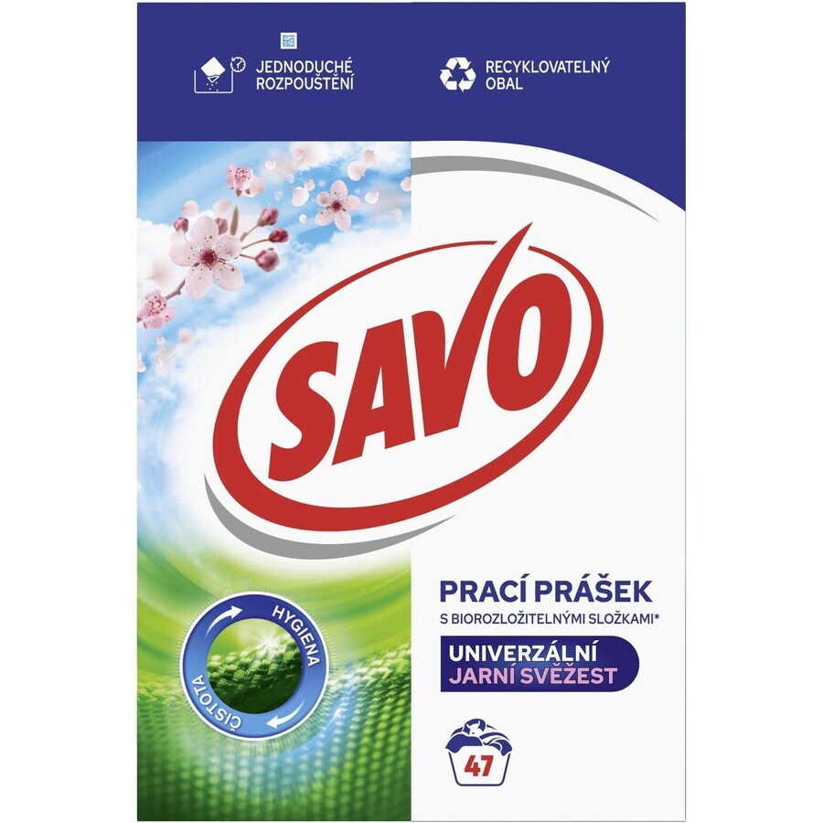 Savo Universal Spring Spring Freshness Waschpulver 3,29 kg