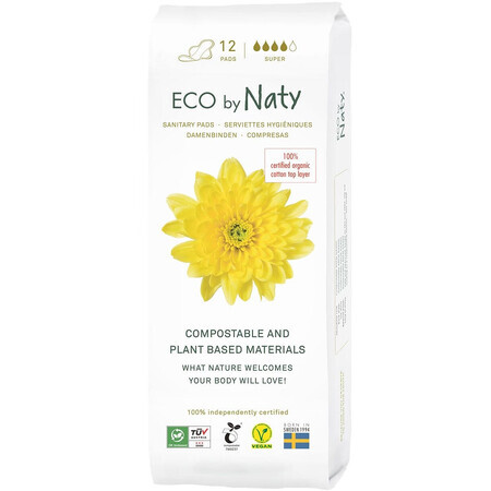 Eco by Naty ECO Binden für Frauen super 12 Stück