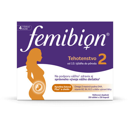 Femibion 2 Pregnancy, 28 Tabletten und 28 Kapseln