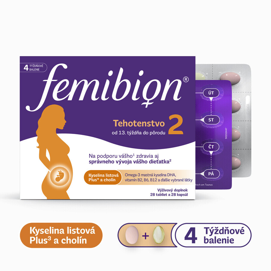 Femibion 2 Pregnancy, 28 Tabletten und 28 Kapseln