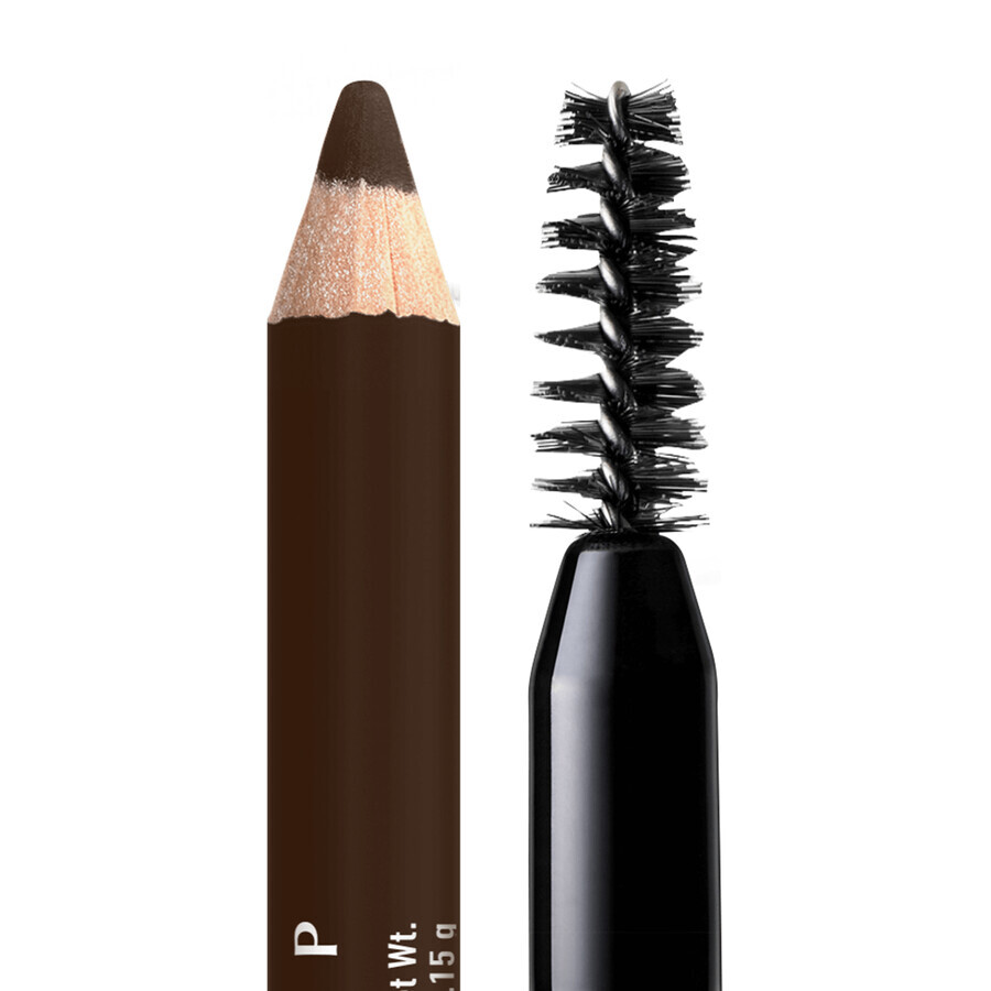 NYX Professional Makeup Powder Louder Brow Pencil Creion pentru sprâncene, maro închis