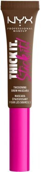 NYX Professional Makeup Thick It Thick It Stick It - Brauenwimperntusche, Braun 7 ml